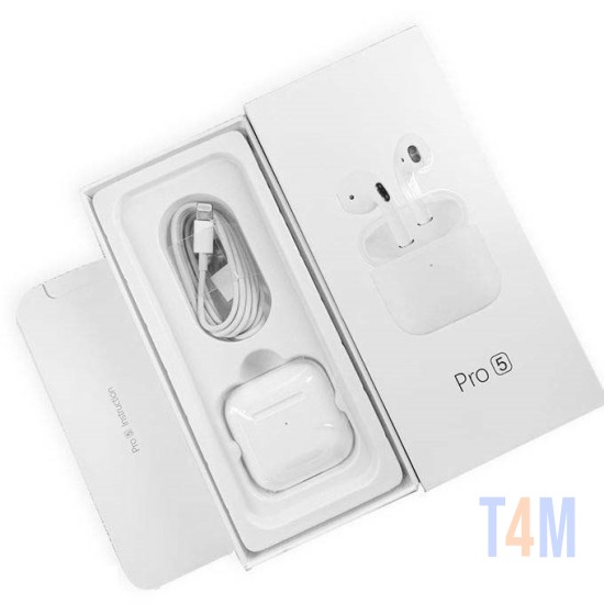 AIRPODS PRO 5 WIRLESS HEADPHONES CHIP:6963A4/6973 WHITE